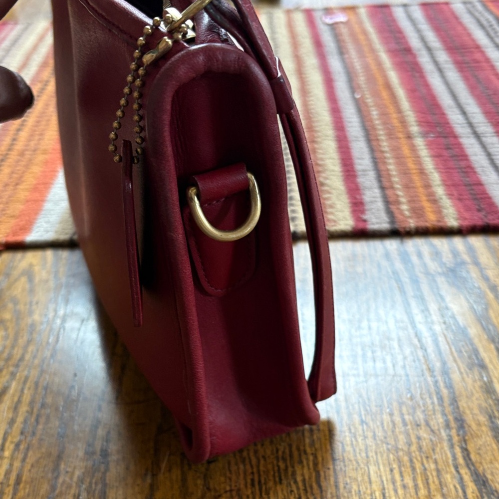 Coach 9455 red Leather purse vintage - Picture 7 of 13